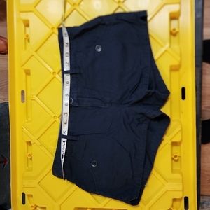 Navy blue low rise Vans shorts